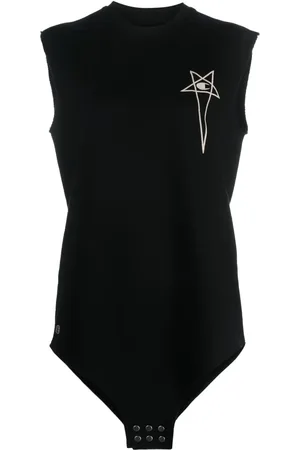 Rick Owens Linne med broderad logotyp