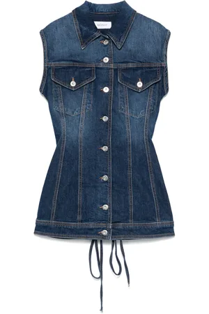 Monot ärmlös miniklänning i denim