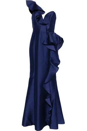 Marchesa Notte Mikado aftonklänning
