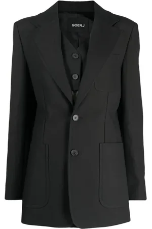 GOEN.J Enkelknäppt blazer med spetsigt slag