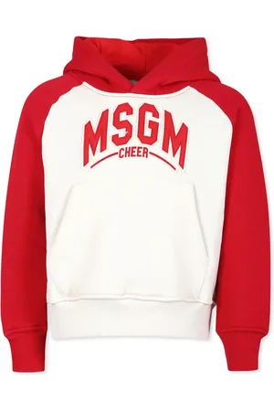 Msgm Hoodie med broderad logotyp