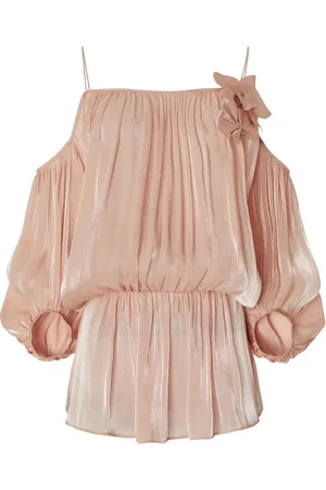 GENNY Blus med blomapplikation