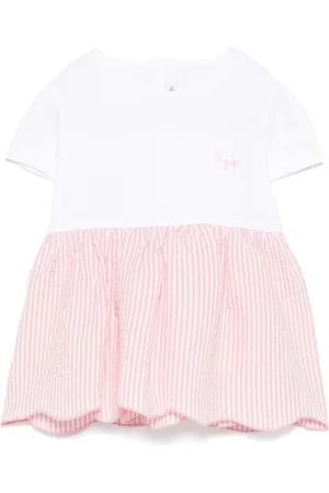 Il gufo Seersucker set med shorts