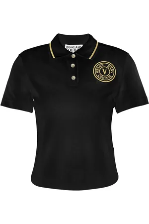 VERSACE Pikétröja med broderad logotyp