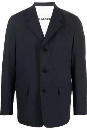 Jil Sander Enkelknäppt blazer med knäppning
