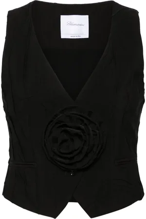 BLUMARINE Väst med blomapplikation