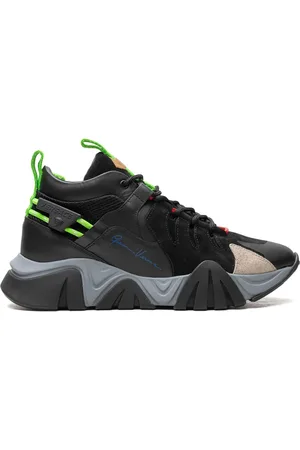 VERSACE Squalo Black/Fluorescent Green sneakers