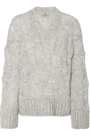 ERMANNO SCERVINO Kabelstickad tröja