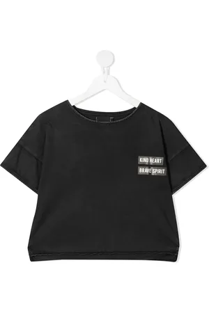 Le pandorine Croptop med slogan