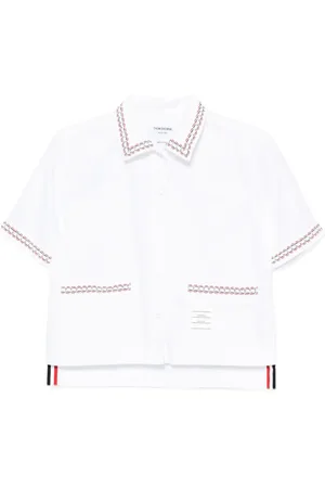 Thom Browne Kort skjorta med låg rygg