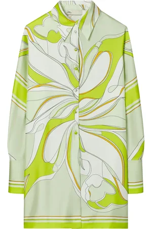 Tory Burch Blommig sidenskjorta