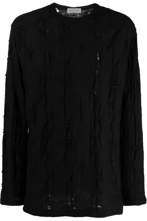YOHJI YAMAMOTO Tröja med perforerad detalj