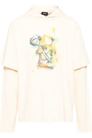 We11 Done Teddy bear skiktad hoodie