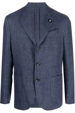 LARDINI Enkelknäppt blazer