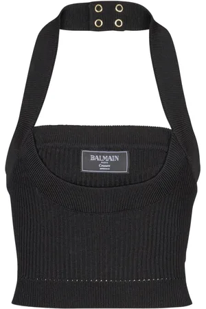 Balmain Topp med halterneck