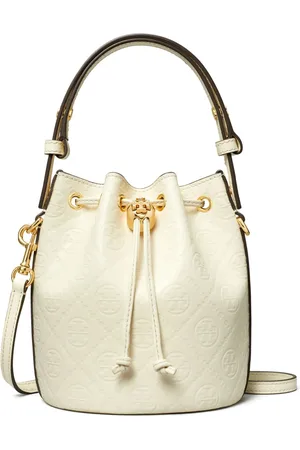 Tory Burch Liten bucketbag med monogram