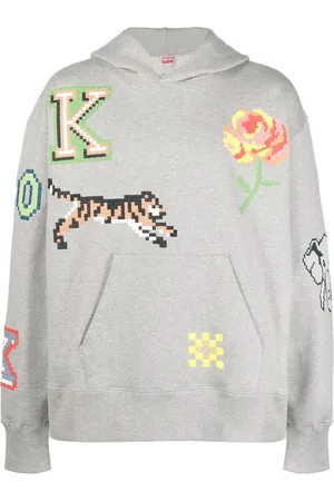 Kenzo Pixel huvtröja i oversize