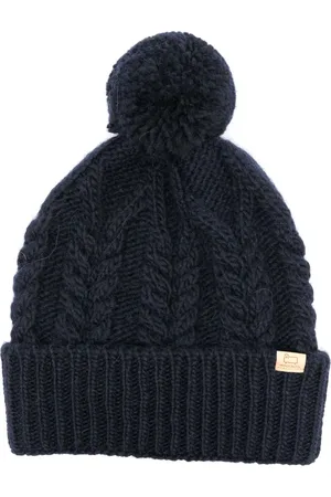 Woolrich Kabelstickad mössa med logotyp