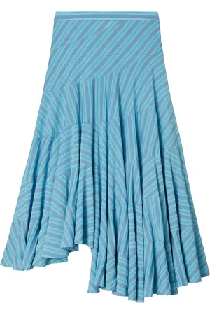Tory Burch Asymmetrisk ribbad jerseykjol