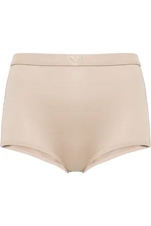 Prada Minishorts med triangelformad emalj