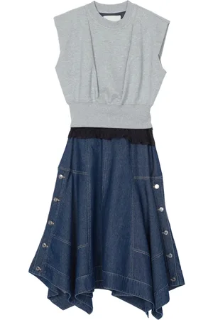 3.1 Phillip Lim Asymmetrisk jeansklänning