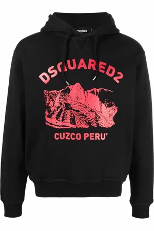 Dsquared2 Hoodie med logotyp
