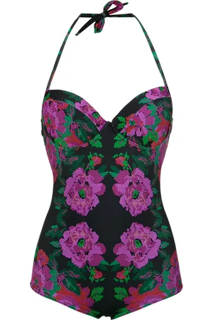 AMIR SLAMA Floral print swimsuit