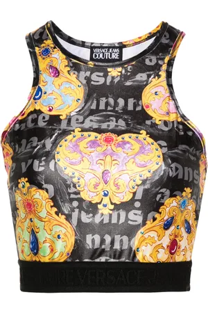 VERSACE Mönstrad croptop