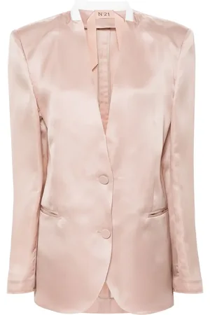 Nº21 Enkelknäppt sidenblazer