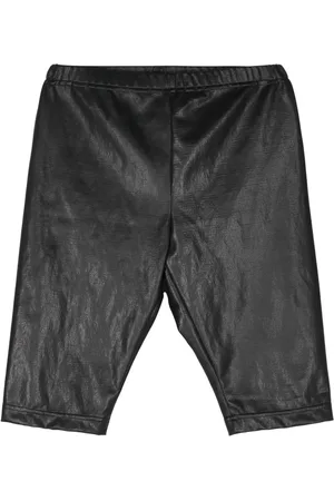 JUNYA WATANABE Kjol med elastisk midja i konstpäls och läder