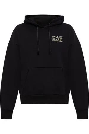 EA7 Hoodie med upphöjd logotyp