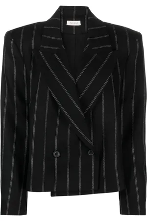 The Mannei Randig dubbelknäppt blazer