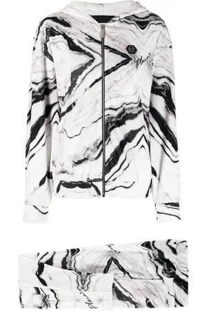 Philipp Plein Marmormönstrat träningsställ
