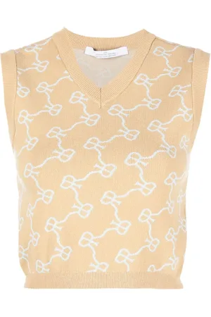 Rokh Stickad mössa med monogram
