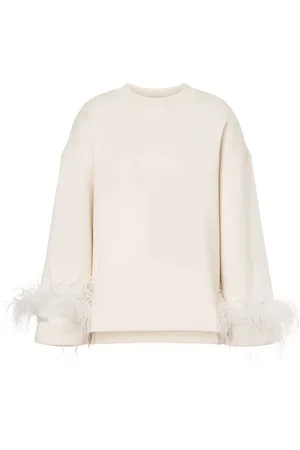 Serafini Blus med fjäderdetalj