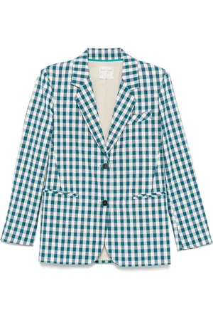 FORTE FORTE Ginghamrutig blazer