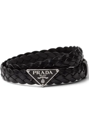 Prada Läderbälte med logotyp