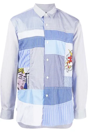 JUNYA WATANABE Randig skjorta med lappdesign