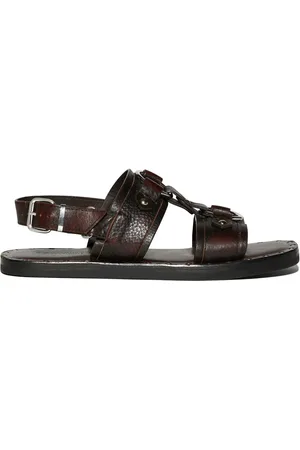 Dsquared2 Lädersandaler med nitar