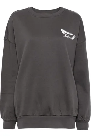Musium Div. Blommig sweatshirt med grafiskt tryck