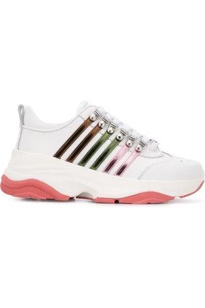 Dsquared2 Låga grova sneakers med ränder