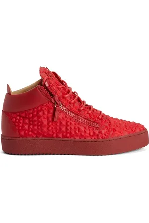 Giuseppe Zanotti Höga sneakers med nitar