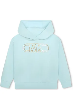 Michael Kors Hoodie med logotyp och metallisk effekt