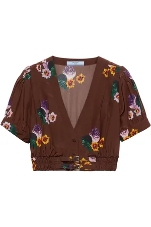 Prada Blommig croptop