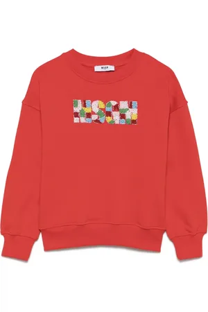 Msgm Sweatshirt med pärlad logotyp