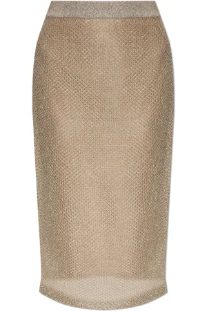 Tory Burch Midikjol i metallic