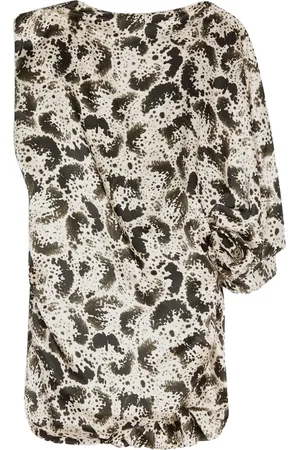 DRIES VAN NOTEN Topp med abstrakt mönster