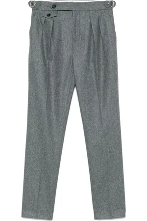 Brunello Cucinelli Plisserade flanellbyxor