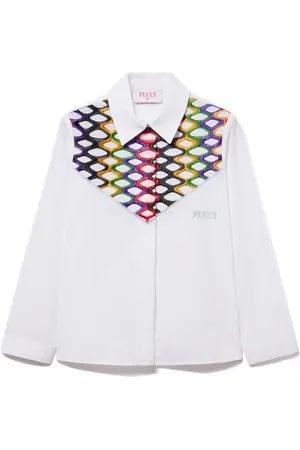 PUCCI Junior Vivara skjorta med brodyr