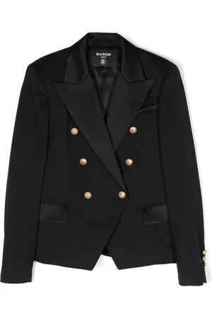 Balmain Dubbelknäppt blazer i jungfruull